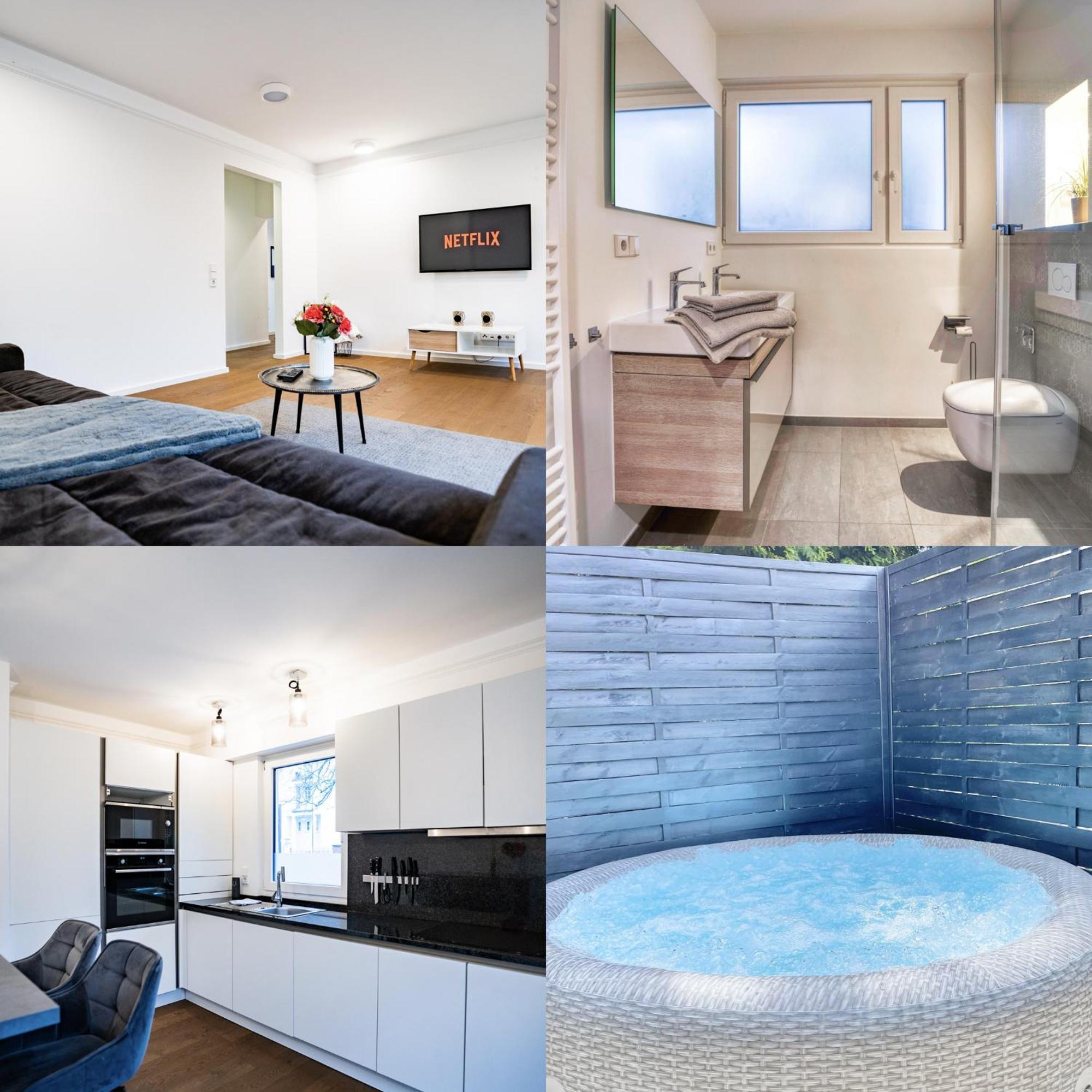 Whirlpool - Zentral - Designloft Mit Xxl Terrasse Apartment Wiesbaden Exterior foto